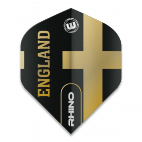 Rhino Black & Gold Flag - England