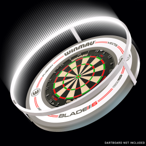 Alternative view of Dartbelysning Winmau Plasma, hvit
